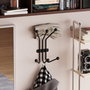 Wallity Ant Gancho de pared metálico Negro